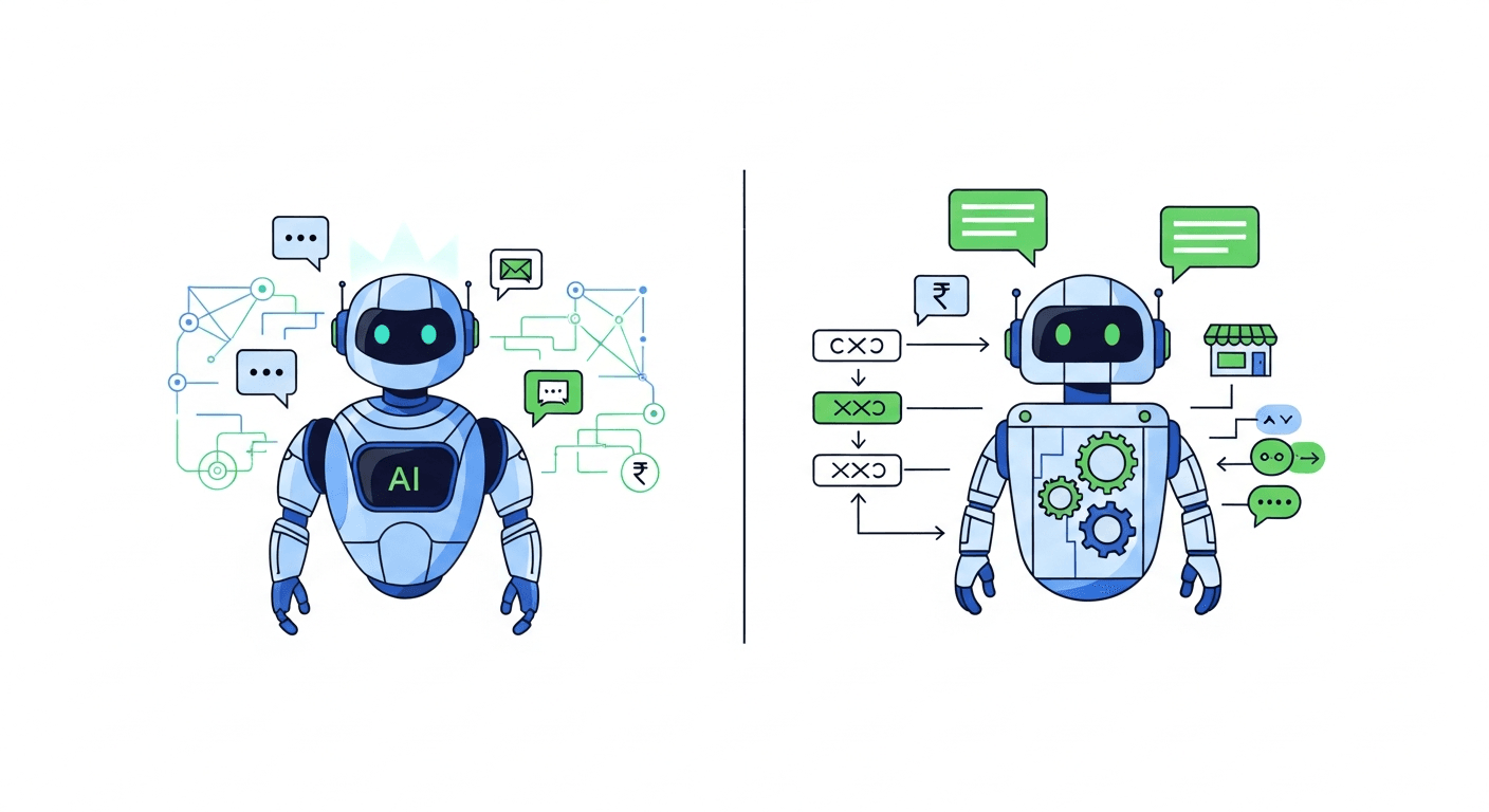 AI vs Rule-Based WhatsApp Chatbots: Which Works for Indian SMBs?