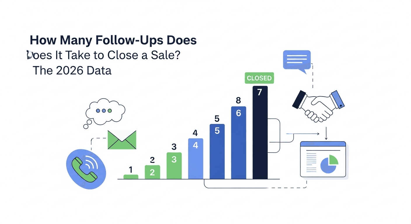 How Many Follow-Ups Does It Take to Close a Sale? (The 2026 Data)