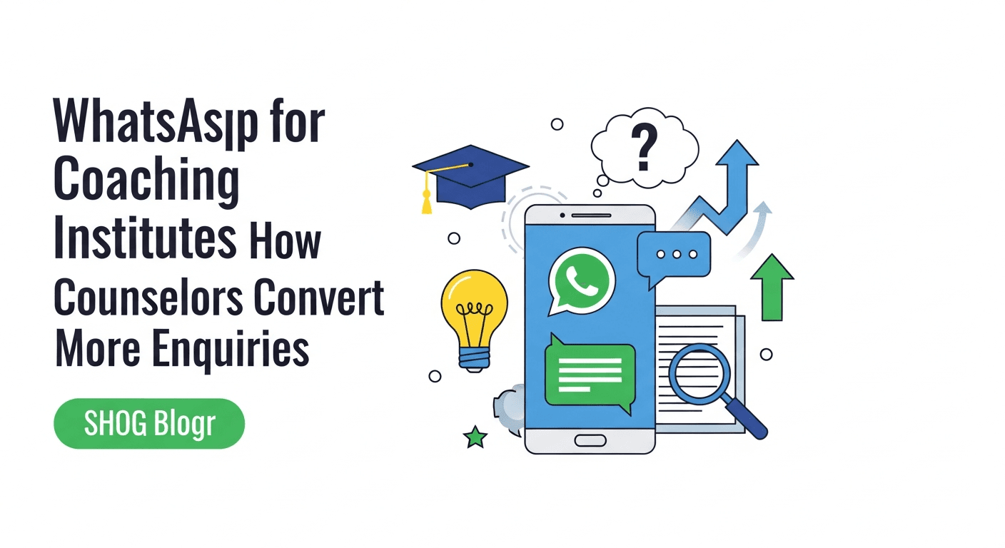 WhatsApp for Coaching Institutes: How Indian Counselors Convert More Enquiries